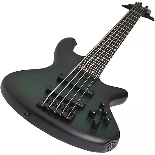 Schecter Guitar Research Stiletto Studio-5 5-String Electric Bass Guitar Ocean Blue Burst - musicians--Friend