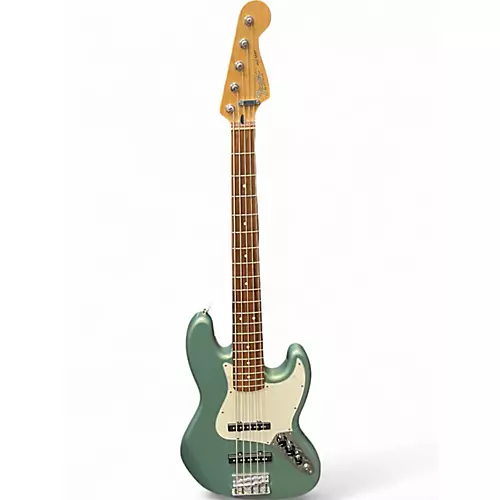 Used Fender Standard Jazz Bass V 5 String SAGE GREEN METALLICA Electric Bass Guitar SAGE GREEN METALLICA - musicians--Friend