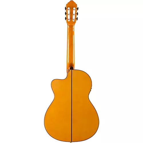 Lucero LFB250Sce Spruce/Cypress Thinline Acoustic-Electric Classical Guitar Natural - musicians--Friend