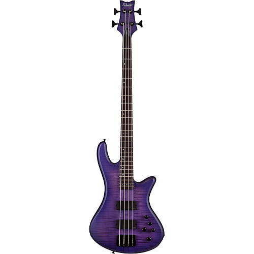Schecter Guitar Research Limited-Edition Stiletto Studio-4 Bass Transparent Purple Burst - musicians--Friend
