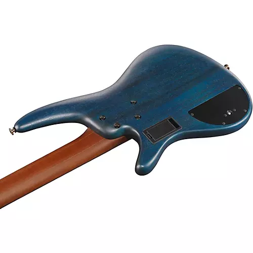 Ibanez Prestige SR6605 5-String Electric Bass Guitar Ghost Fleet Blue Burst - musicians--Friend