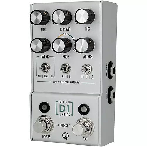 Open-Box Walrus Audio Mako Series D1 Delay Effects Pedal Condition 1 - Mint Silver - musicians--Friend