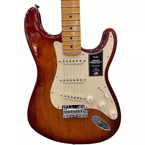 Used 2023 Fender American Professional II Stratocaster Sienna Burst Solid Body Electric Guitar Sienna Burst - musicians--Friend