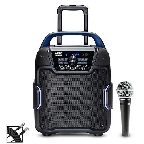 Alto Uber FX MKII Battery-Powered Portable PA Speaker With SM48 Vocal Microphone and Cable - musicians--Friend