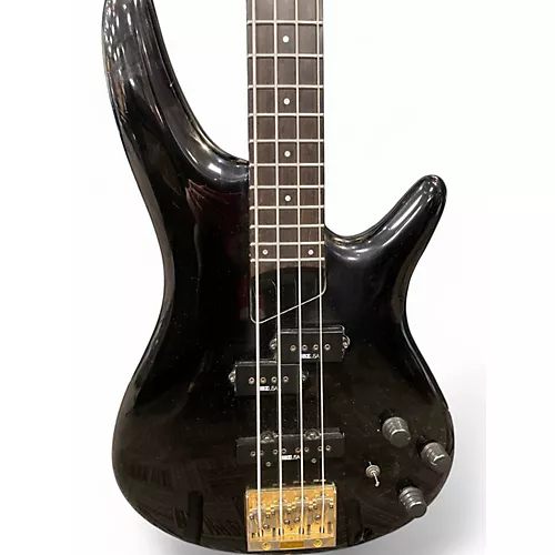Used Ibanez SR1000E Black Electric Bass Guitar Black - musicians--Friend