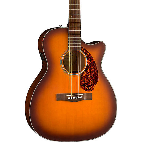 Fender CC-60SCE Concert Limited-Edition Acoustic-Electric Guitar Aged Cognac Burst - musicians--Friend