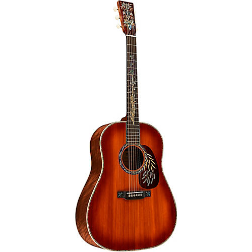 Martin Limited-Edition Hops and Barley Dreadnought Acoustic Guitar Toasted Burst - musicians--Friend