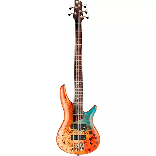 Ibanez Premium SR1605DW 5-String Electric Bass Guitar Autumn Sunset Sky - musicians--Friend