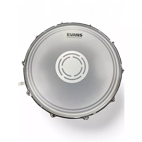 Used Pearl 6.5X14 Free Floating Snare Frosted White Drum Frosted White 15 - musicians--Friend
