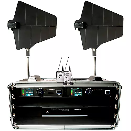 VocoPro BENCHMARK-DUAL-BP 2-Channel True Diversity Body Pack and Lavalier Microphone System - musicians--Friend