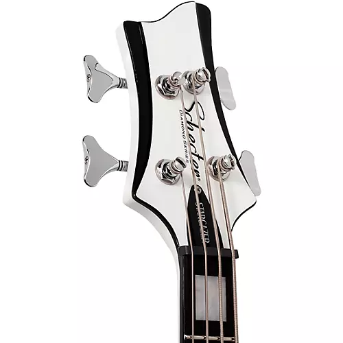Schecter Guitar Research Stargazer-4 LH Electric Bass Gloss White - musicians--Friend