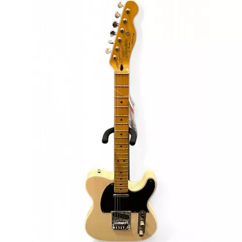 Used Squier Classic Vibe 1950S Telecaster White Blonde Solid Body Electric Guitar White Blonde - musicians--Friend