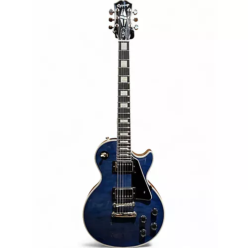 Used Epiphone Les Paul Custom VIPER BLUE Solid Body Electric Guitar VIPER BLUE - musicians--Friend