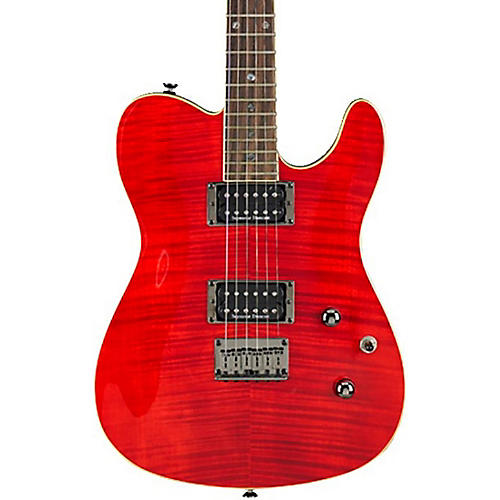 Fender Special-Edition Custom Telecaster FMT HH Electric Guitar Transparent Crimson - musicians--Friend