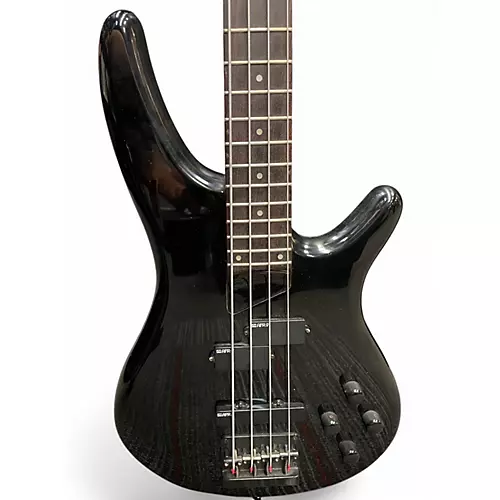 Used Ibanez SR500 Black Electric Bass Guitar Black - musicians--Friend