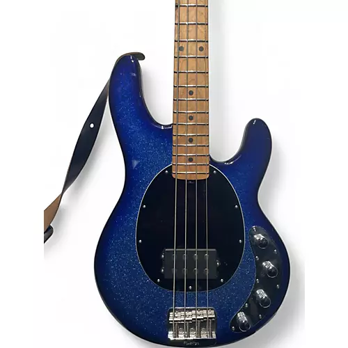 Used Ernie Ball Music Man StingRay Special H Blue Electric Bass Guitar Blue - musicians--Friend