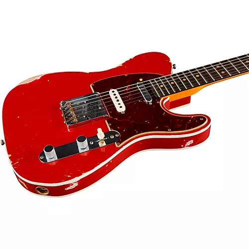 Fender Custom Shop Nashville Telecaster Custom Relic Rosewood Fingerboard Electric Guitar Surf Green - musicians--Friend