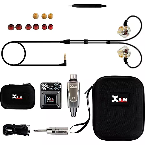 Xvive In-Ear Monitor Wireless System With T9 In-Ear Monitors and CU4 Carry Case - musicians--Friend