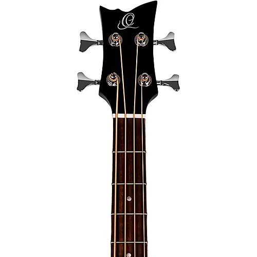 Ortega D7E 4-String Acoustic/Electric Bass Guitar Satin Black - musicians--Friend