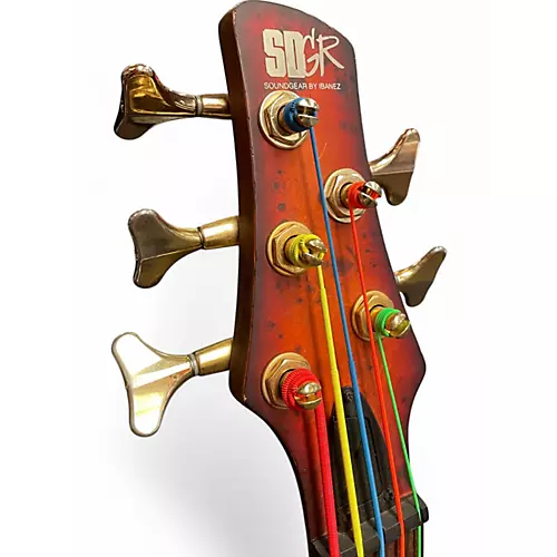 Used Ibanez SR805 5 String AGED WHISKEY BURST Electric Bass Guitar AGED WHISKEY BURST - musicians--Friend