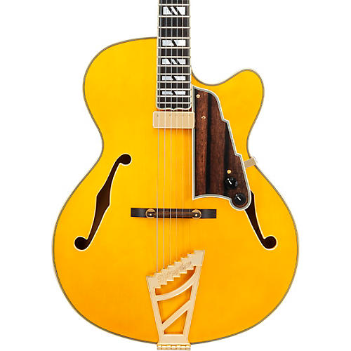 D'Angelico Excel 16 Hollowbody Electric Guitar w/ Seymour Duncan Johnny Smith Mini Humbucker Amber - musicians--Friend