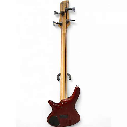 Used Ibanez SR400QM Amber BURST Electric Bass Guitar Amber BURST - musicians--Friend