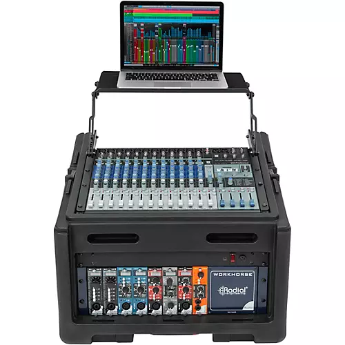 SKB 1SKB-R104W 10 x 4 Compact Rolling Rig 8 RU Space Black - musicians--Friend