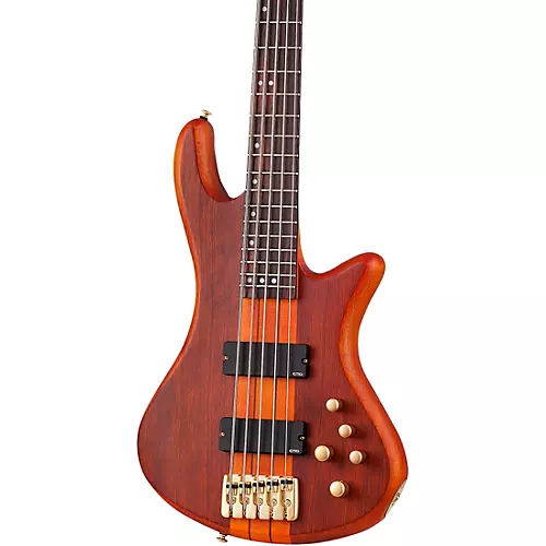Schecter Guitar Research Stiletto Studio-5 Bass Satin Honey - musicians--Friend