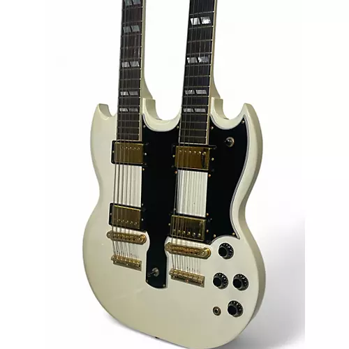 Used Gibson EDS1275 SG Double Neck Alpine White Solid Body Electric Guitar Alpine White - musicians--Friend