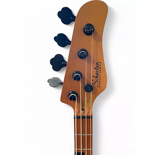 Used Schecter Guitar Research Model T NATURAL Electric Bass Guitar NATURAL - musicians--Friend