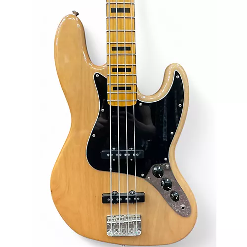Used Squier Classic Vibe 70s Jazz Bass Natural Electric Bass Guitar Natural - musicians--Friend