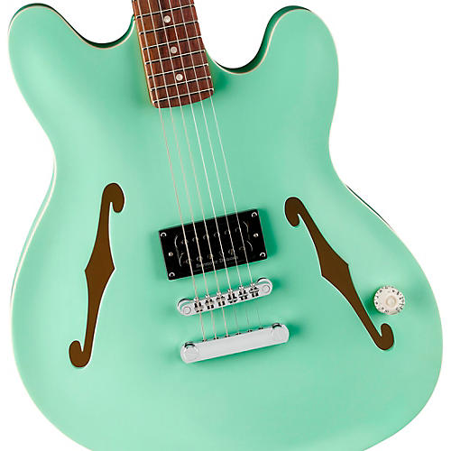 Fender Tom DeLonge Starcaster Electric Guitar Satin Shell Pink - musicians--Friend