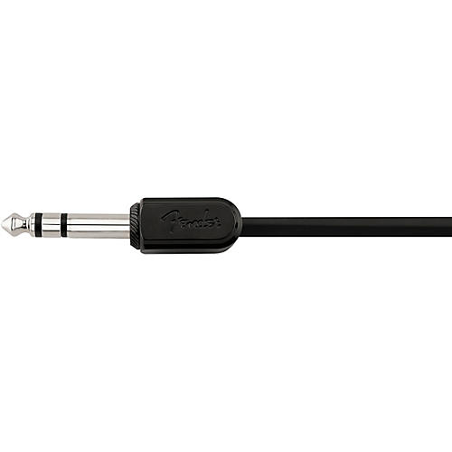 Fender Blockchain Straight to Angle Stereo Patch Cable 16 in. Black - musicians--Friend