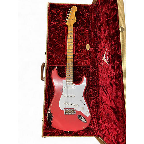 Used Fender Custom Shop 1954 Stratocaster 70th Anniversary Fiesta Red Solid Body Electric Guitar Fiesta Red - musicians--Friend