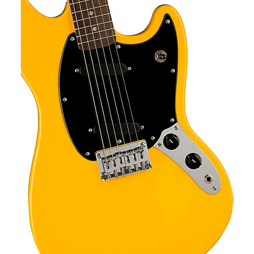 Squier Sonic Mustang Laurel Fingerboard Electric Guitar Graffiti Yellow - musicians--Friend