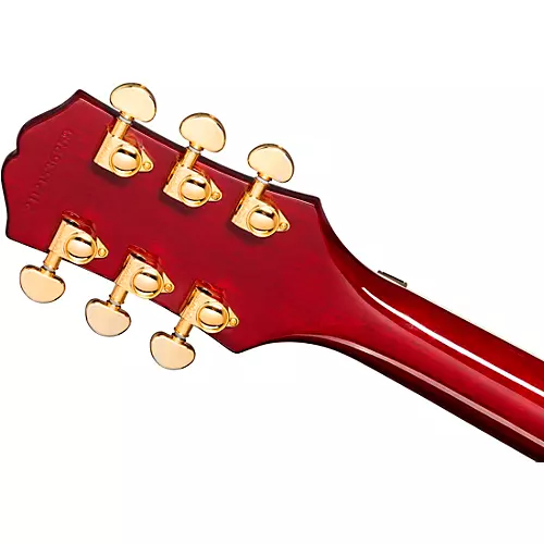 Epiphone Alex Lifeson Les Paul Custom Axcess Left-Handed Electric Guitar Ruby - musicians--Friend