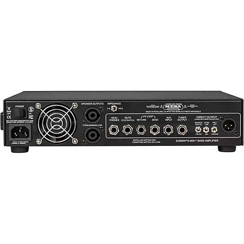 MESA/Boogie Subway D-800+ Lightweight Solid State Bass Head Black - musicians--Friend