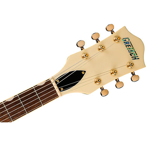 Gretsch Guitars Electromatic Pristine LTD Center Block Double-Cut Electric Guitar White Gold - musicians--Friend