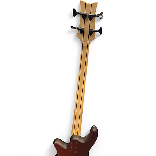 Used Schecter Guitar Research Stiletto Custom 4 String Burgundy Electric Bass Guitar Burgundy - musicians--Friend