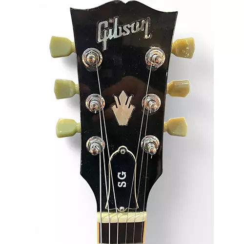 Used Gibson sg standard ebony Black Solid Body Electric Guitar Black - musicians--Friend