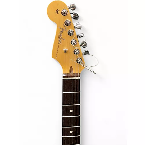 Used 2014 Fender American Standard Stratocaster Left Handed 3 Tone Sunburst Electric Guitar 3 Tone Sunburst - musicians--Friend