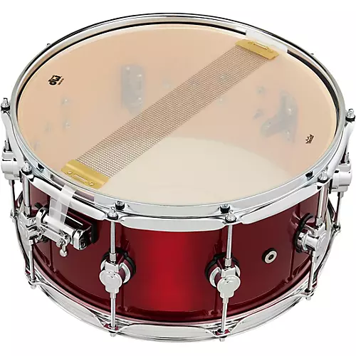 DW DWe Wireless Acoustic/Electronic Convertible Snare Drum 14 x 5 in. Lacquer Custom Specialty Black Cherry Metallic - musicians--Friend