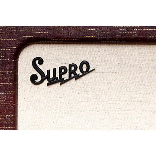 Supro Delegate Custom 1x12 25W Tube Combo Amp Black Scandia - musicians--Friend