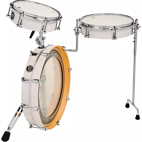 DW Performance Series 3-Piece Low Pro Travel Shell Pack White Marine Pearl - musicians--Friend