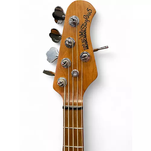 Used Ernie Ball Music Man StingRay 5 Special H Green Electric Bass Guitar Green - musicians--Friend