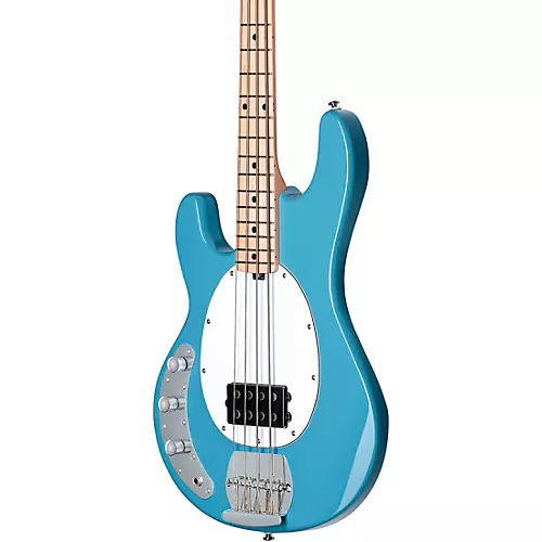 Sterling by Music Man StingRay Ray4 Left Handed Bass Chopper Blue - musicians--Friend