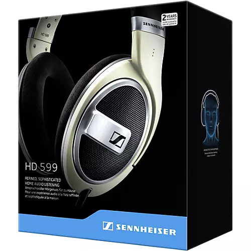 Sennheiser HD 599 Open-Back Headphones Matte Ivory - musicians--Friend