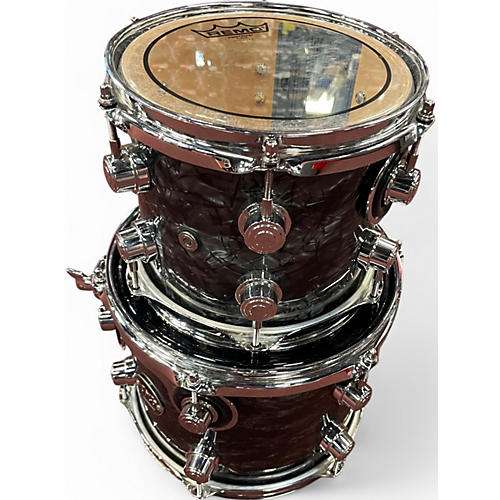 Used DW 7 Piece Performance Series black diamond Drum Kit black diamond - musicians--Friend