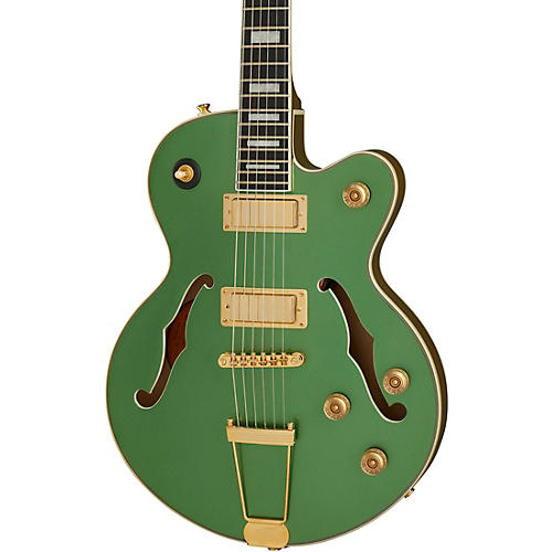Epiphone Uptown Kat ES Semi-Hollow Electric Guitar Emerald Green Metallic - musicians--Friend