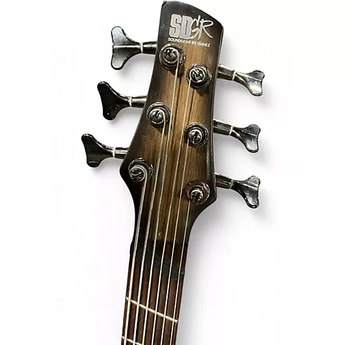 Used Ibanez SRC6MS Black Stained Burst Electric Bass Guitar Black Stained Burst - musicians--Friend